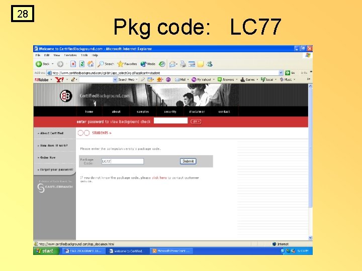 28 Pkg code: LC 77 28 Pkg code: LC 77