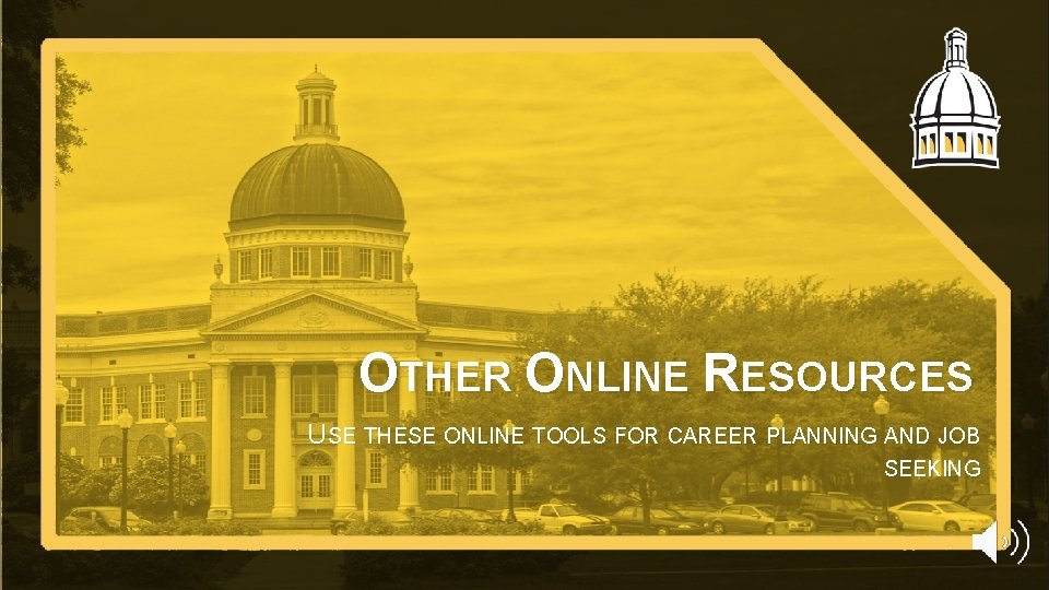 OTHER ONLINE RESOURCES USE THESE ONLINE TOOLS FOR CAREER PLANNING AND JOB SEEKING 