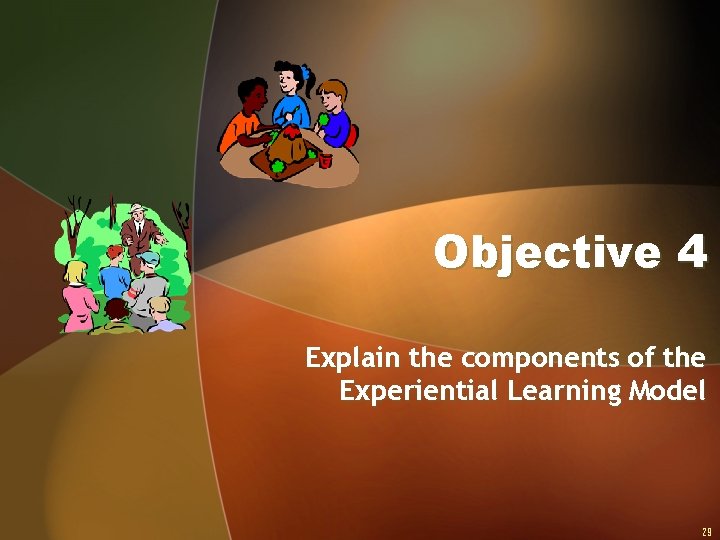 Objective 4 Explain the components of the Experiential Learning Model 29 