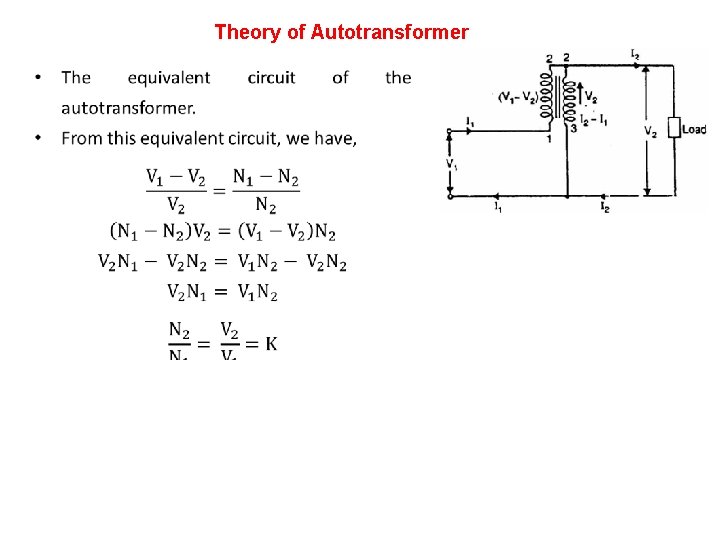 Theory of Autotransformer • 