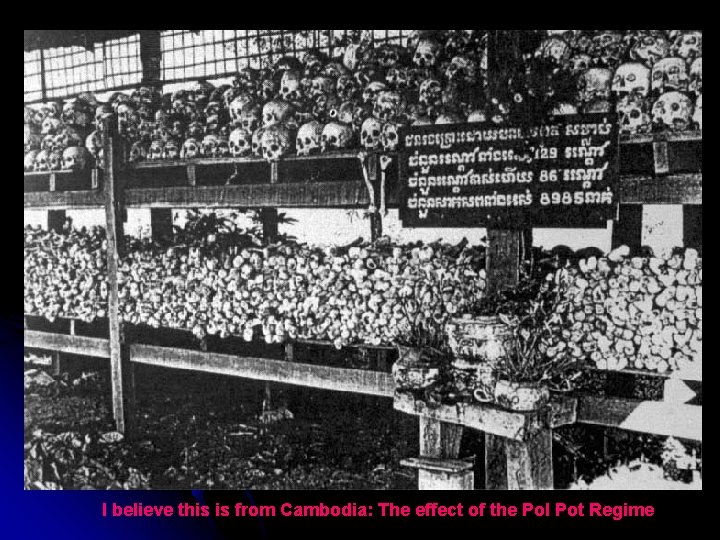 I believe this is from Cambodia: The effect of the Pol Pot Regime 