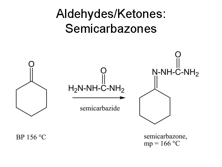 Aldehydes/Ketones: Semicarbazones 