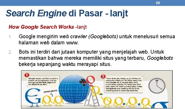20 Search Engine di Pasar - lanjt How Google Search Works -lanjt 1. Google