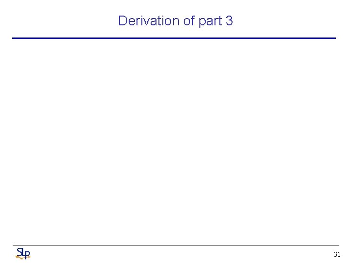 Derivation of part 3 31 