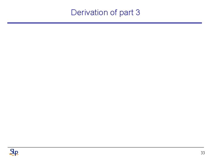 Derivation of part 3 33 