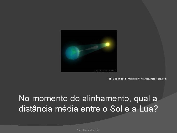 Fonte da imagem: http: //looktosky. files. wordpress. com No momento do alinhamento, qual a