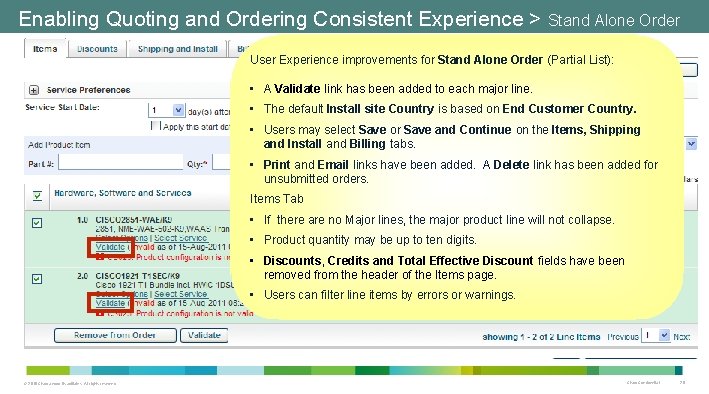 Enabling Quoting and Ordering Consistent Experience > Stand Alone Order User Experience improvements for Enabling Quoting and Ordering Consistent Experience > Stand Alone Order User Experience improvements for