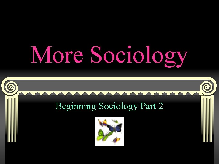 More Sociology Beginning Sociology Part 2 