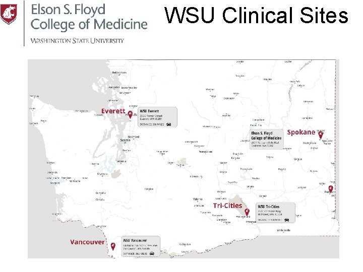 WSU Clinical Sites 