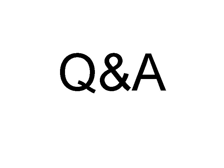 Q&A 