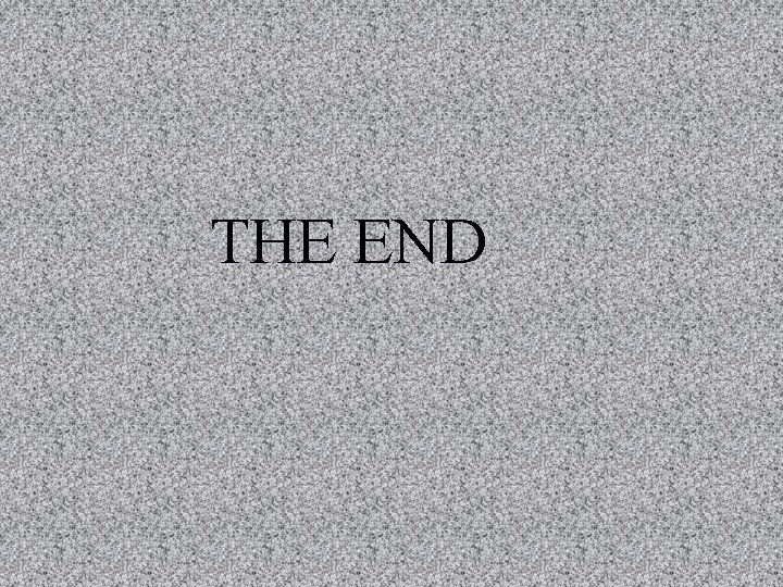 THE END 