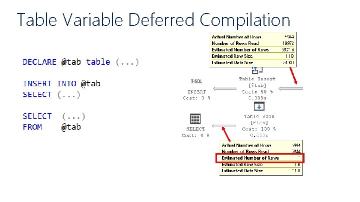 Table Variable Deferred Compilation 