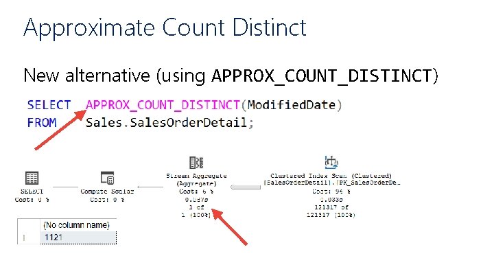 Approximate Count Distinct New alternative (using APPROX_COUNT_DISTINCT) 