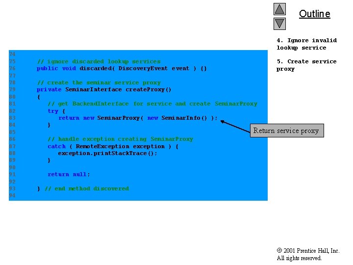 Outline 4. Ignore invalid lookup service 74 75 76 77 78 79 80 81 Outline 4. Ignore invalid lookup service 74 75 76 77 78 79 80 81