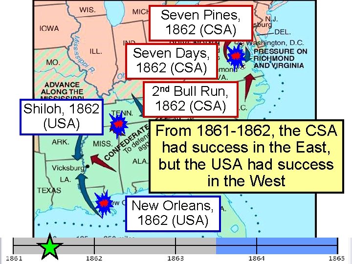 Seven Pines, 1862 (CSA) Seven Days, 1862 (CSA) Shiloh, 1862 (USA) 2 nd Bull