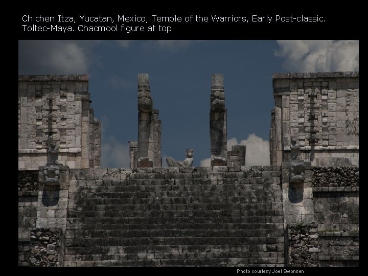 Chichen Itza, Yucatan, Mexico, Temple of the Warriors, Early Post-classic. Toltec-Maya. Chacmool figure at Chichen Itza, Yucatan, Mexico, Temple of the Warriors, Early Post-classic. Toltec-Maya. Chacmool figure at