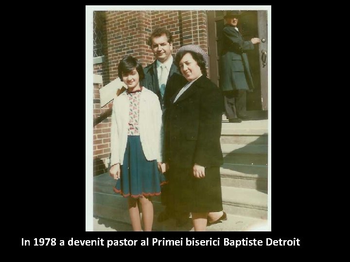 In 1978 a devenit pastor al Primei biserici Baptiste Detroit 