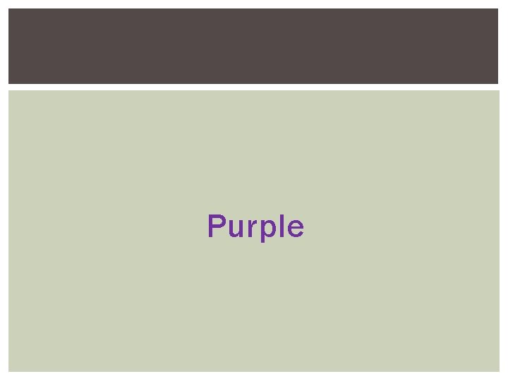 Purple Purple