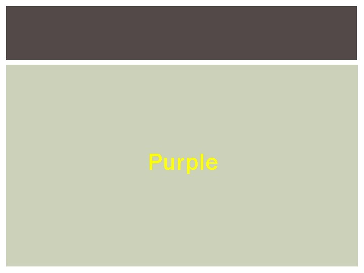 Purple Purple