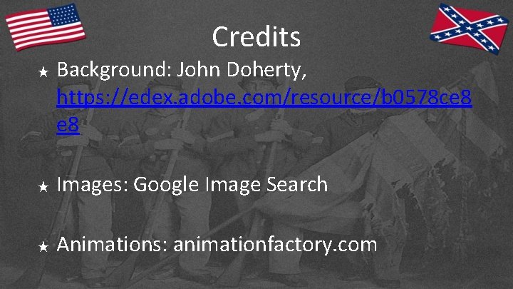 Credits ★ Background: John Doherty, https: //edex. adobe. com/resource/b 0578 ce 8 ★ Images: