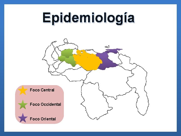 Epidemiología Foco Central Foco Occidental Foco Oriental 