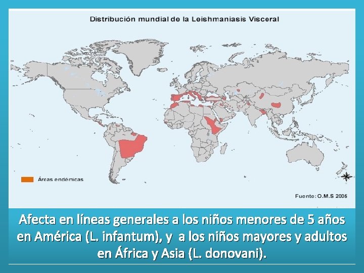 Afecta en líneas generales a los niños menores de 5 años en América (L.