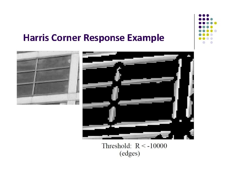 Harris Corner Response Example 