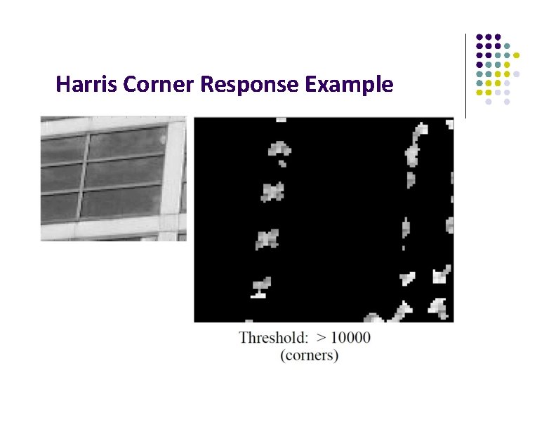 Harris Corner Response Example 