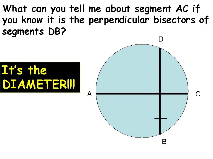 What can you tell me about segment AC if you know it is the