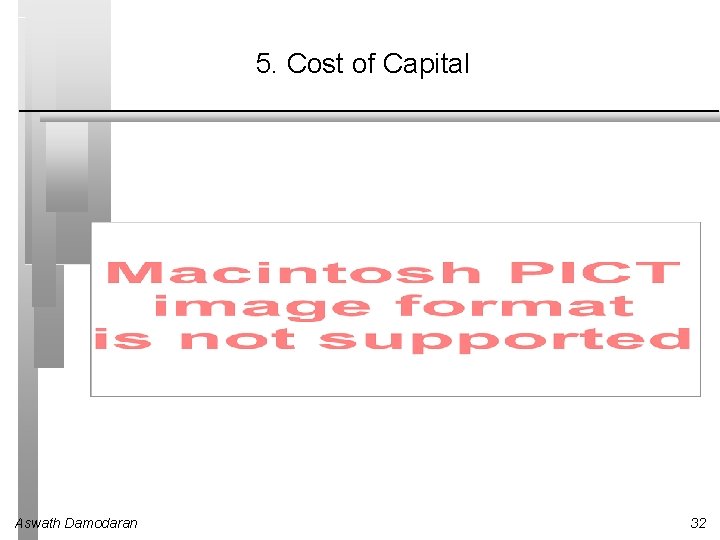 5. Cost of Capital Aswath Damodaran 32 