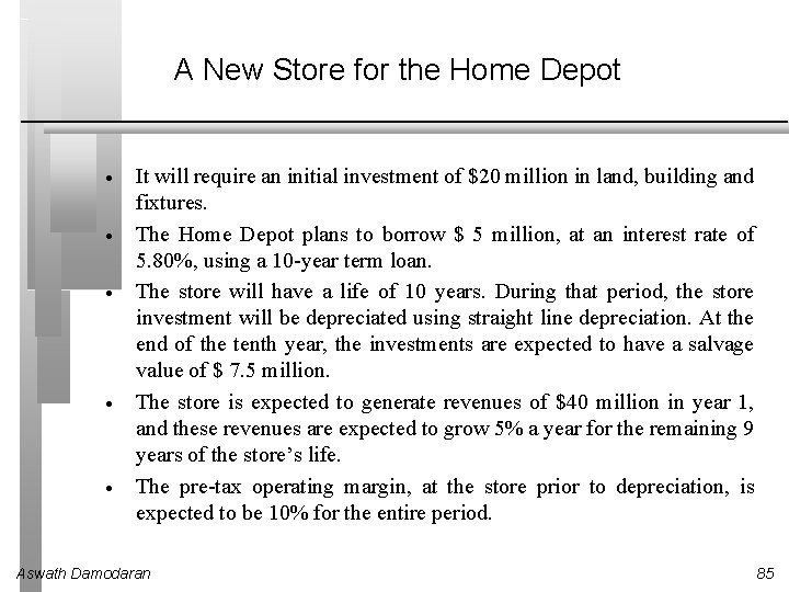 A New Store for the Home Depot · · · It will require an