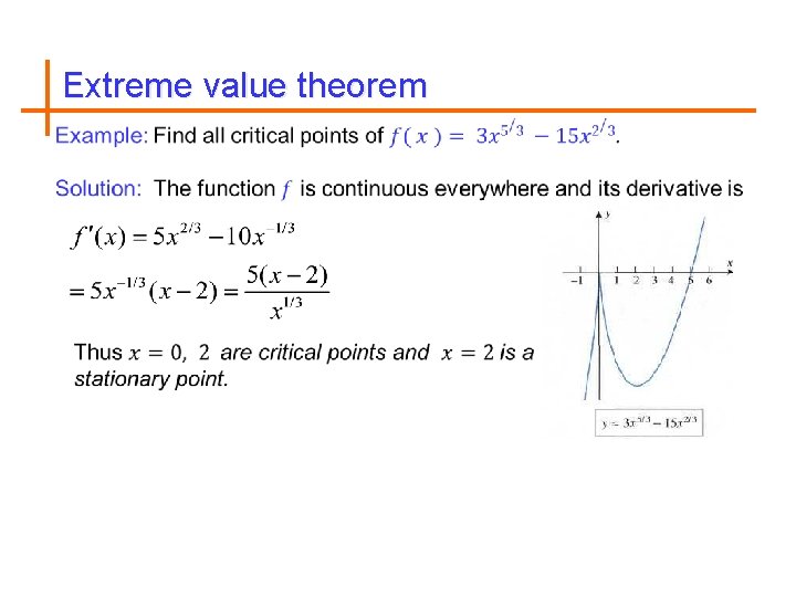 Extreme value theorem 