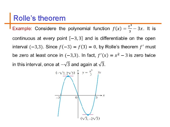 Rolle’s theorem 