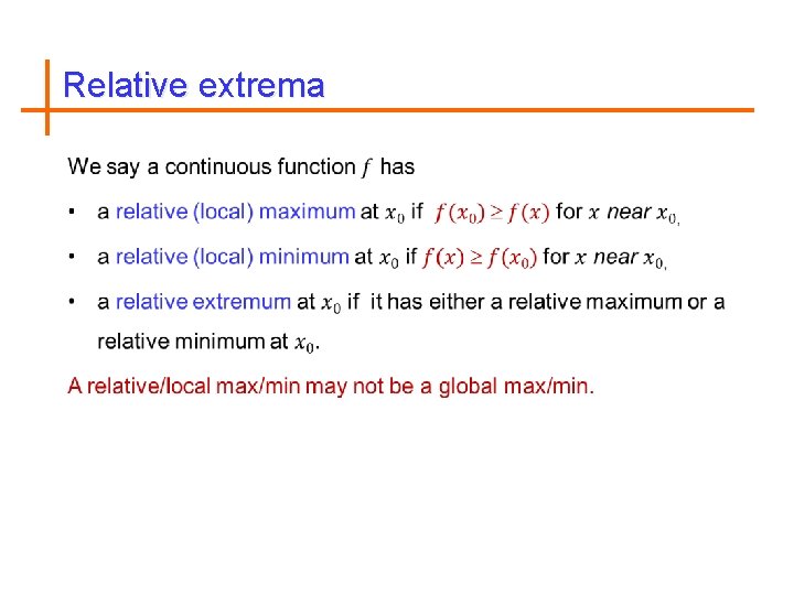 Relative extrema 