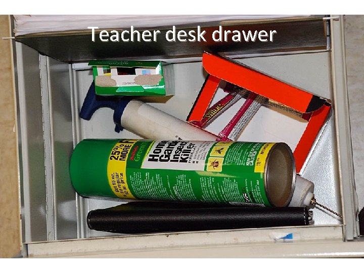 Teacher desk drawer 
