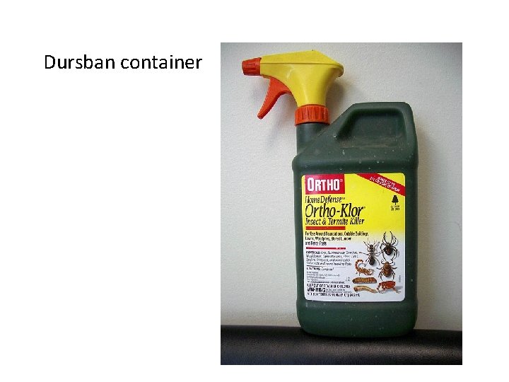 Dursban container 