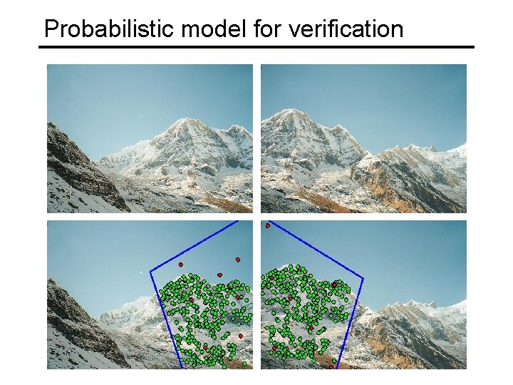 Probabilistic model for verification 