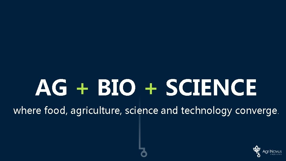 AG + BIO + SCIENCE where food, agriculture, science and technology converge. 