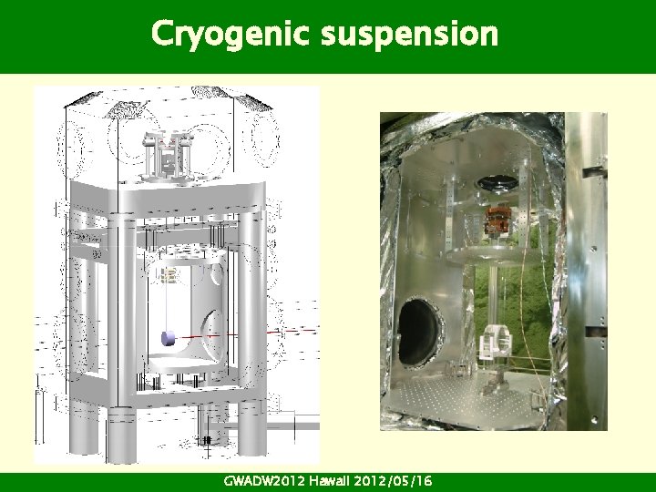 Cryogenic suspension GWADW 2012 Hawaii 2012/05/16 Cryogenic suspension GWADW 2012 Hawaii 2012/05/16