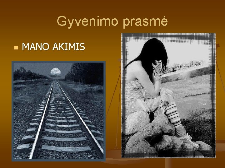 Gyvenimo prasmė n MANO AKIMIS Gyvenimo prasmė n MANO AKIMIS