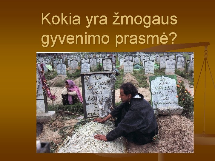 Kokia yra žmogaus gyvenimo prasmė? Kokia yra žmogaus gyvenimo prasmė?