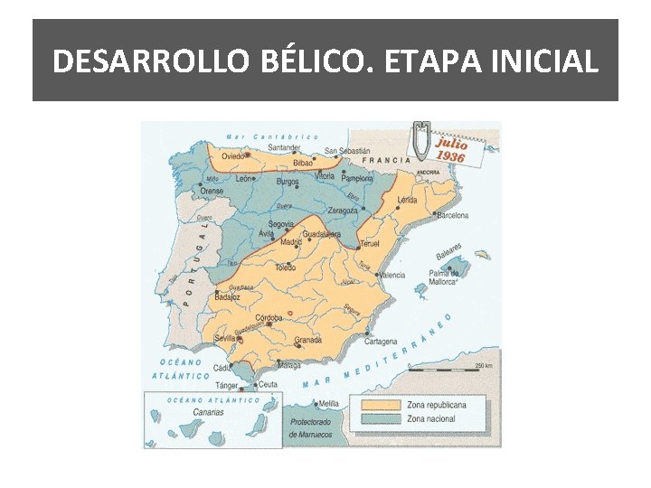 DESARROLLO BÉLICO. ETAPA INICIAL 