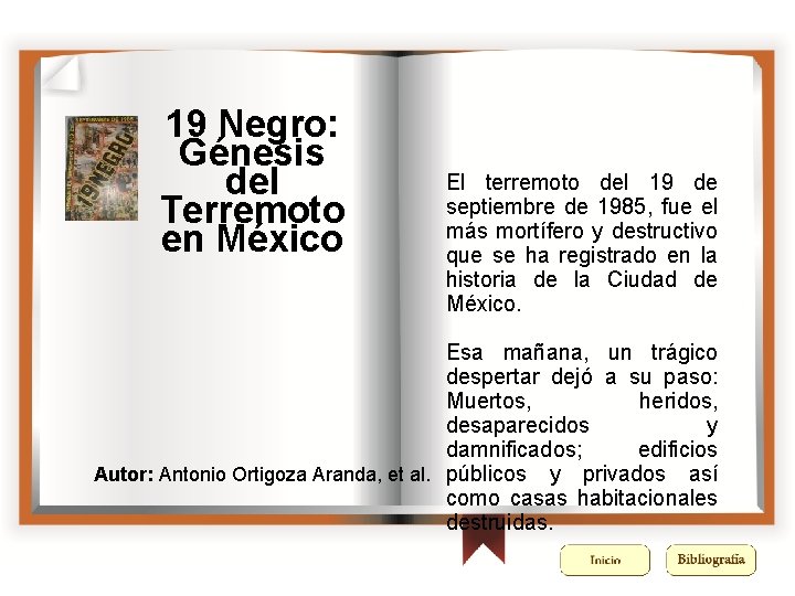 19 Negro: Génesis del Terremoto en México El terremoto del 19 de septiembre de 19 Negro: Génesis del Terremoto en México El terremoto del 19 de septiembre de