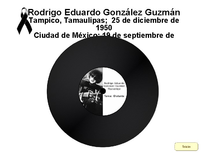 Rodrigo Eduardo González Guzmán Tampico, Tamaulipas; 25 de diciembre de 1950 Ciudad de México;