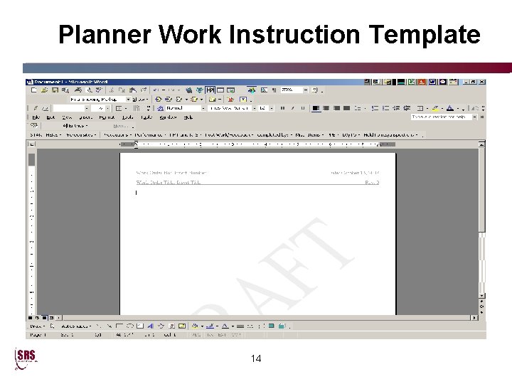 Planner Work Instruction Template 14 