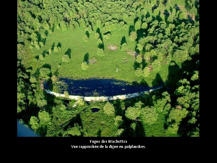 Fagne des Mochettes Vue rapprochée de la digue en palplanches. 