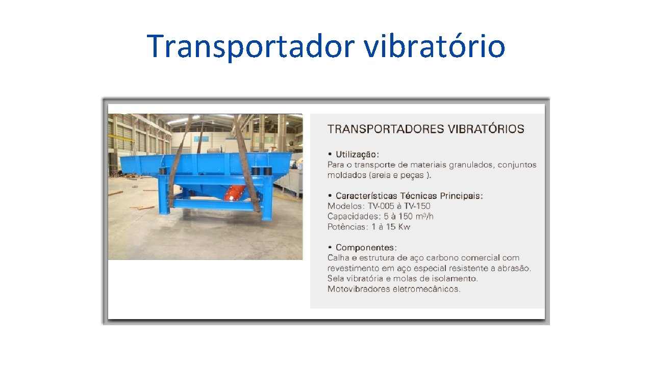 Transportador vibratório 