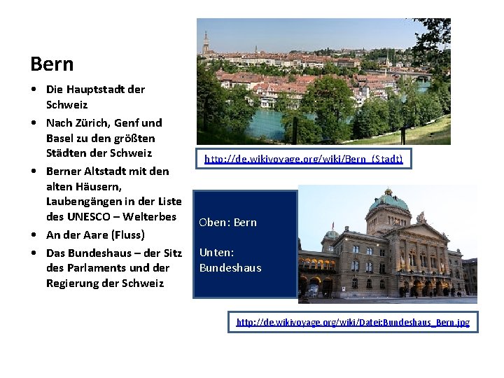 Bern • Die Hauptstadt der Schweiz • Nach Zürich, Genf und Basel zu den Bern • Die Hauptstadt der Schweiz • Nach Zürich, Genf und Basel zu den