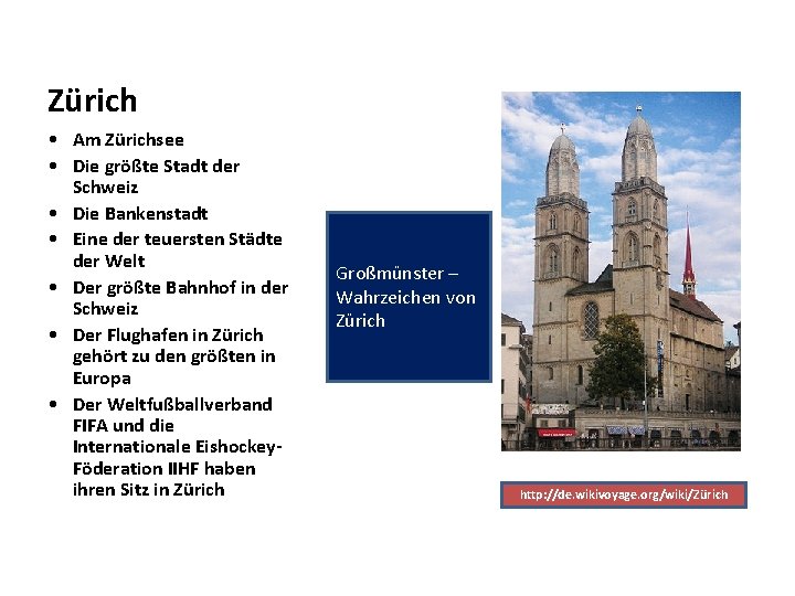 Zürich • Am Zürichsee • Die größte Stadt der Schweiz • Die Bankenstadt • Zürich • Am Zürichsee • Die größte Stadt der Schweiz • Die Bankenstadt •