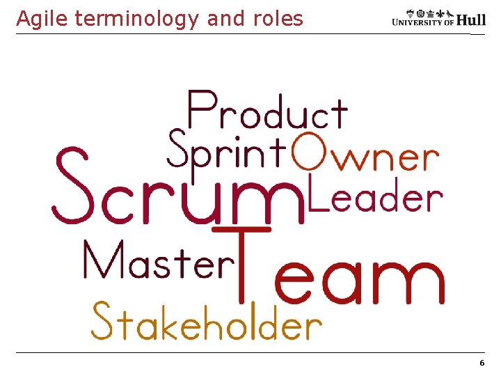 Agile terminology and roles 6 